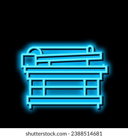 shaker table neon light sign vector. shaker table illustration