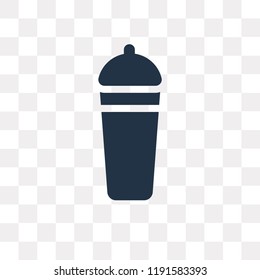 Shaker vector icon isolated on transparent background, Shaker transparency concept can be used web and mobile