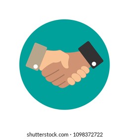 shaking hand icon vector