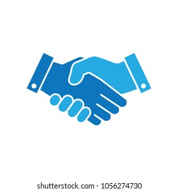 Shaking hands agreement vector icon.