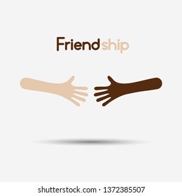 Shaking hands business vector illustration