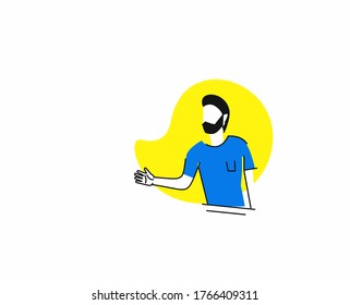 Shaking hands business vector illustration. Business agreement vector concept.
