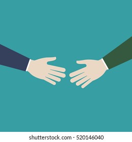 Shaking hands business vector illustration