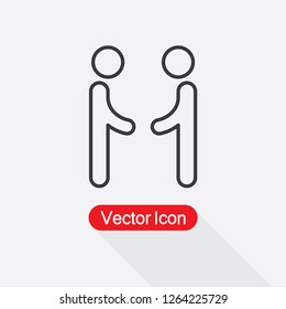 Shaking Hands Icon, People Icon Vector Illustration Eps10