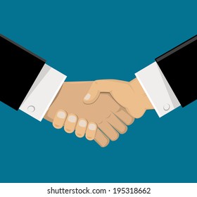 Shaking hands. Vector eps 10