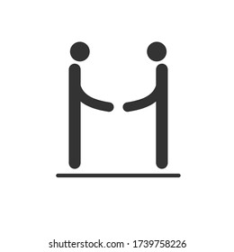 Shaking Hands Vector Icon Design