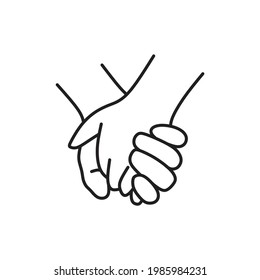 Shaking Icon Hand Hand Line Art Stock Vector (Royalty Free) 1985984231 ...