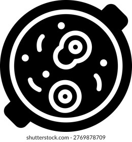 shakshuka glyph icon illustration vector