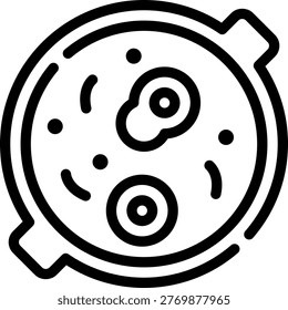 shakshuka line icon illustration vector
