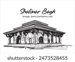 Shalimar Bagh Mughal Garden Srinagar, Kashmir, India