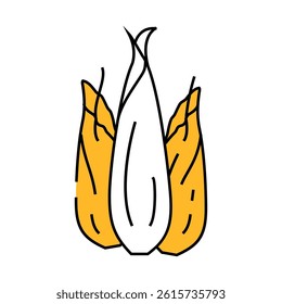 shallot onion line icon vector. shallot onion sign. isolated symbol illustration