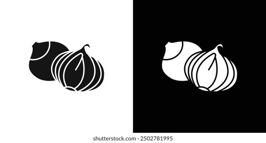 Vector de arte de línea de iconos de chalotes