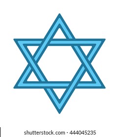 Shalom hebrew blue jew star of david card vector