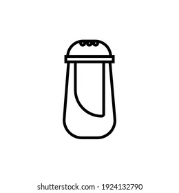 Shalt-Shaker-Logo vektor, einfacher, weißer Hintergrund
