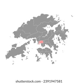 Sham Shui Po district map, administrative division of Hong Kong. Vector illustration.