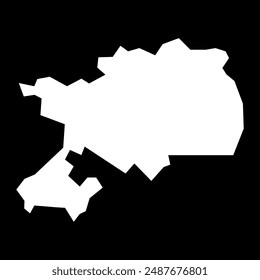 Karte des Distrikts Sham Shui Po, Administrative Gliederung Hongkongs. Vektorillustration.