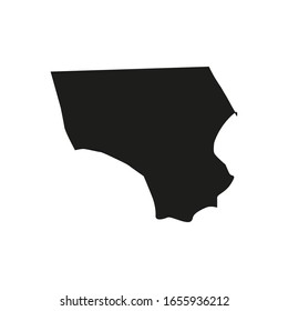 shamal kurdufan region map in country of sudan