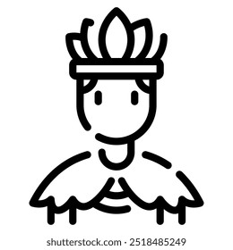 Shaman icon for web, app, infographic, etc