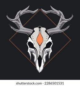 Logotipo del vector de máscara de cráneo de Shamans