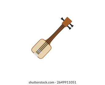 shamisen icon 3d illustration render