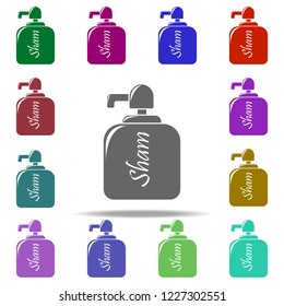 shampoo bank icon. Elements of Bathroom in multi color style icons. Simple icon for websites, web design, mobile app, info graphics