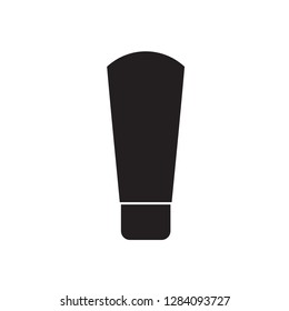 Shampoo and Bath Lotion Bottles. Set of Black Icons.Different types of shampoo bottles. Smartly grouped.