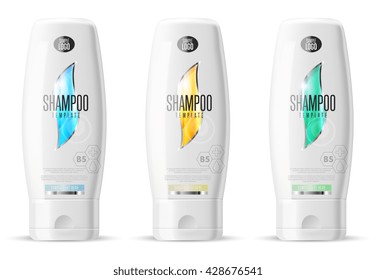Shampoo bottle body care product with label design