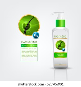 Shampoo bottle body care product with label design on shampoo bottle. Conditioner shampoo template mock up.