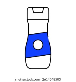 shampoo bottle for cat line icon vector. shampoo bottle for cat sign. isolated symbol illustration