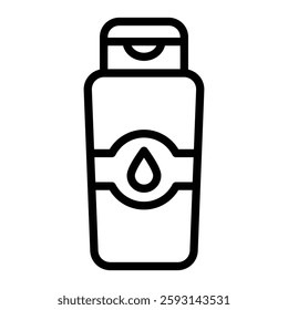 Shampoo Bottle Glyph Icon Design For Personal nad Commercial Use