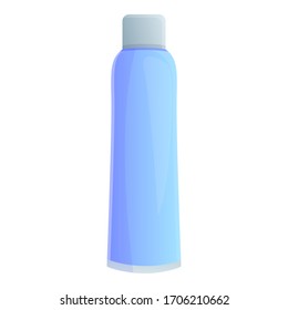 Shampoo bottle icon. Cartoon of shampoo bottle vector icon for web design isolated on white background