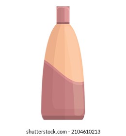 Shampoo bottle icon cartoon vector. Cosmetic container. Soap gel