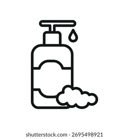 shampoo bottle icon design template