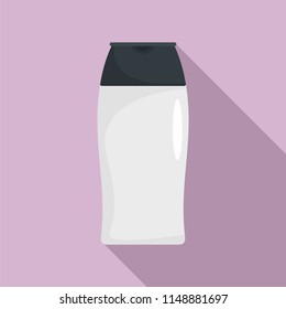 Shampoo bottle icon. Flat illustration of shampoo bottle vector icon for web design
