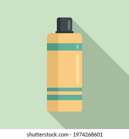 Shampoo bottle icon. Flat illustration of shampoo bottle vector icon for web design