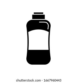 Shampoo, bottle icon. Simple vector liquid container icons for ui and ux, website or mobile application