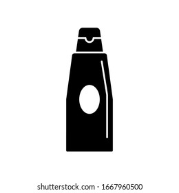 Shampoo, bottle icon. Simple vector liquid container icons for ui and ux, website or mobile application
