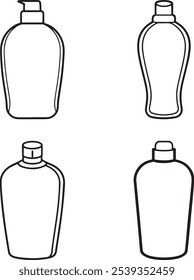 Shampoo bottle icon Simple Vector Illustration. bottle icon set.
