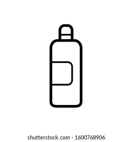 Shampoo bottle icon in trendy flat style isolated symbol for your web site design, logo, app, UI. Vector illustration.