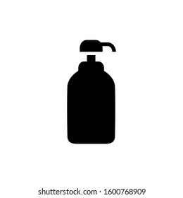 Shampoo bottle icon in trendy flat style isolated symbol for your web site design, logo, app, UI. Vector illustration.