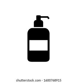 Shampoo bottle icon in trendy flat style isolated symbol for your web site design, logo, app, UI. Vector illustration.