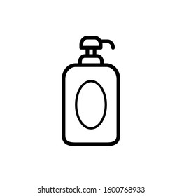Shampoo bottle icon in trendy flat style isolated symbol for your web site design, logo, app, UI. Vector illustration.