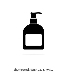 Shampoo bottle Icon. Vector concept illustration for design.