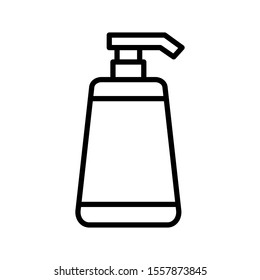 Shampoo bottle icon vector design template flat style isolated on white background