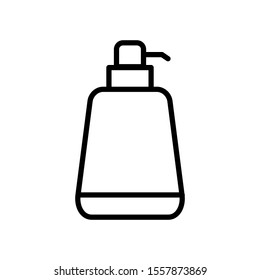 Shampoo bottle icon vector design template flat style isolated on white background