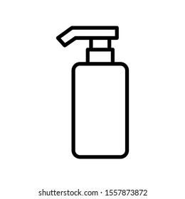 Shampoo bottle icon vector design template flat style isolated on white background