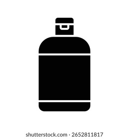 Plantilla de diseño de Vector de icono de botella de champú en fondo blanco