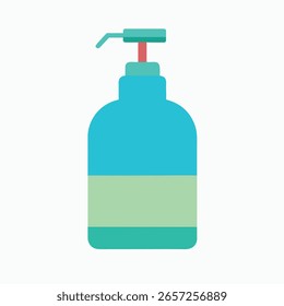 Ilustración de botella de champú 
Una Ilustración vectorial moderna de una botella de champú, diseñada con curvas elegantes y un flip-top o tapa de la bomba para transmitir frescura y cuidado. Ideal para belleza, cuidado del cabello, spa