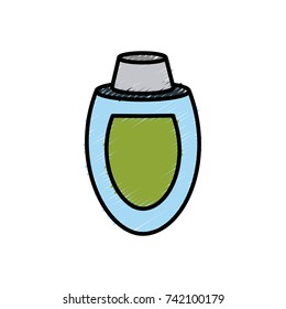 Shampoo bottle isolated