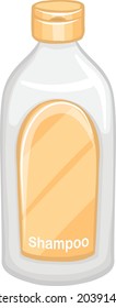 Shampoo bottle isolated on white background illustration